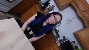 Violet plays strip poker