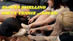 SLAVES SMELLING DIRTY TENNIS AND SOCKS