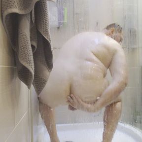 Shower vlose up. Amateur dick show