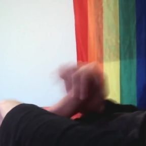 Stroking my cock and cumming for a fan