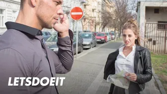 Stunning Brunette Tourist Silvia Dellai Gets Pounded by Local Stud