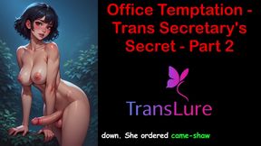 Office Temptation - Trans Secretary's Secret Part - 2: English Audio Sex Story