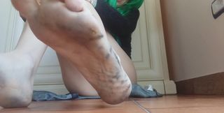 My Stepniece Shows You Her Beautiful but Dirty Feet