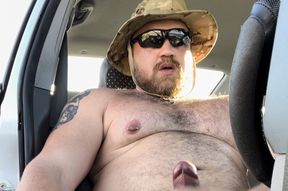 Popperbating in my car w cumshot