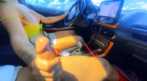 Mysterious Uber Driver Jerks Off During Ride
