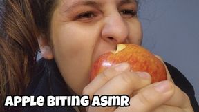 Juicy Apple ASMR Bites - Loud Crunchy Chewing Sounds Close Up