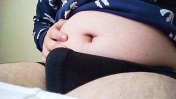 TeddyBang - Showing off his small bulge and cute belly