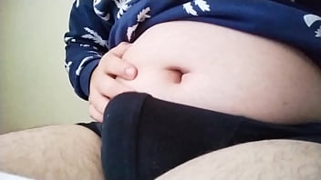 TeddyBang - Showing off his small bulge and cute belly