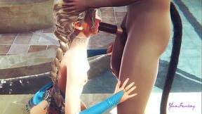 Disney Frozen Yaoi - Elsa Femboy Swallows Cock Like A Pro - Japanese Asian Manga Anime Game Porn Gay