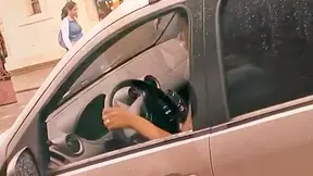 Blonde shemale and her lover pounding and taking a shower