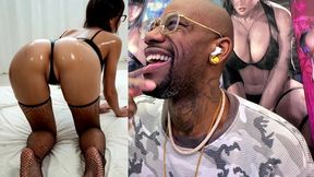 fresh tight latina teen with a fat ass pussy is shaking her oiled up ass, ai generated