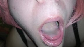 Femboy swallowed my load of cum