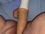 thrusting my man pussy, dripping wet hole