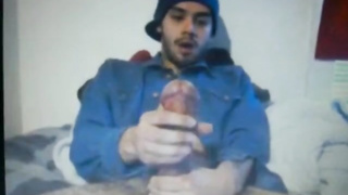 young huge dick latin shoots a hot cum load 4