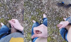 Euro Teen Uncut Beast Gushes Massive Cum Flood In Woods