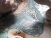 Tatted up mama vaping mary jane