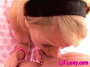 Lil Lexy Licking and Blowjob a big dick