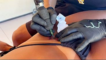 Amateur Latina girlfriends get inked and pay with their tight bodies after