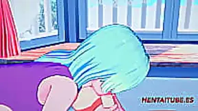 Eliza Lives Out Wild Hentai Dreams with Blowjob Handjob Facial Fun