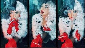Cruella smokes 2 at once