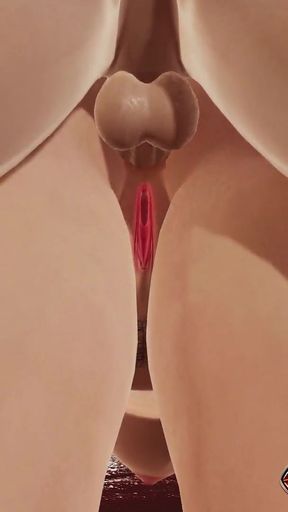 Adult 3D Animation: Fetish Hentai with Office Slut Dolly - Tightjob Teasing in Sexy Black Lingerie,Anal Doggystyle&hellip;   Clip 2