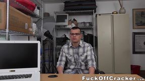 Straight nerd has trouble handling this huge black cock