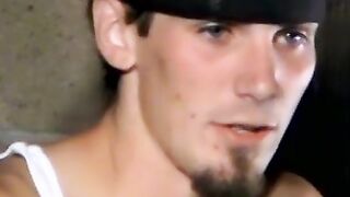 Smoke buddies Ian Madrox and Evan Heinze jerked their gigantic cock while smoking