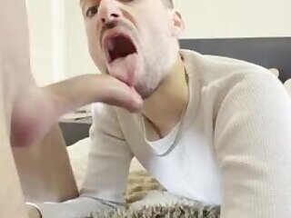 twink with massive cock destroys daddy's hole