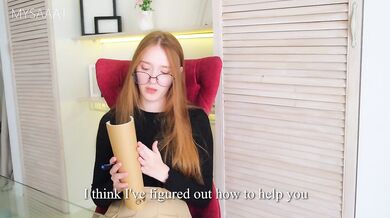 A trip to a psychologist ended with sex with a cute girl in stockings