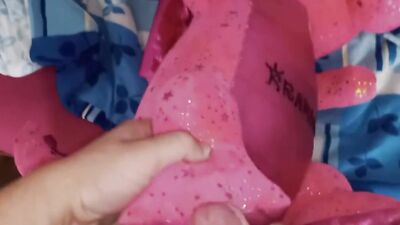 Perverted gay bloke is playing with his pinky toy in this homemade video