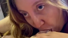 Amateur POV compilation of deepthroat and cumshot