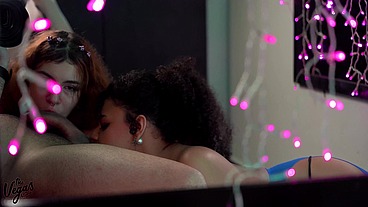 Two Mouths, One Cock – POV Double Blowjob with Diana Marquez & Sallys Vamp