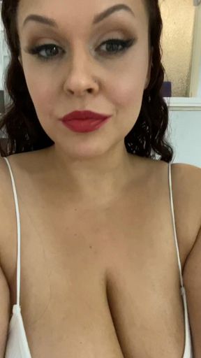 Redhead BBW Sloppy Dildo Blowjob Shower 🚿 💕