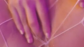 Masturbating in fishnets