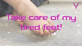 BBW Feet Worship – fix My tired, destroyed feet - POV by Empress CatastroV