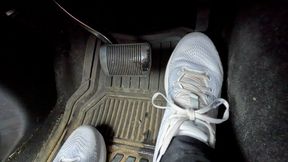 Pedal Pumping POV - Light Blue Sneakers Foot Tease in SUV - Shoe Fetish - Kylie Jacobsx - WMV 1080p HD