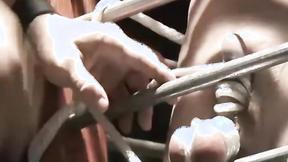 ”Submissive Chet Walker takes the painful CBT from his sadistic dom”