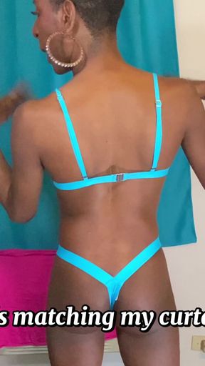 Thrilling moment from &quot;Merlin&#039;s Tries on Her New TuckItUpp Bikinki and Thongs&quot;