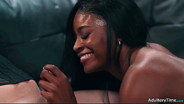 Ebony Babe Nicole Kitt Sucks Her Tranny GF Ariel Demure'_s Big COCK