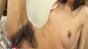Sluttish Asian minx slurps multiple jizz loads after nail torture