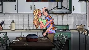 Jenny was offered to put sunscreen on her body, but she prefers sperm