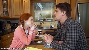 Ginger Sucks That Massive Pecker And Gets Pined Down And Fucked