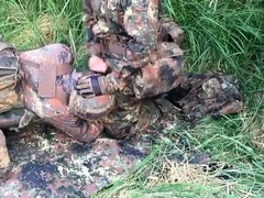 German soldiers in the field