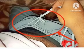 Wow midnight first time handjob to my hairy bf Till cumshot