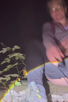 Masturbate with Flesh Light in the Forest