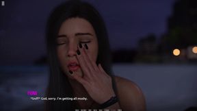 Dominos Beach 26 - John Has Alone Time with Fiona at the Beach & in Her Home - Kiss Scene