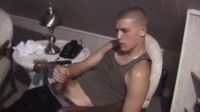 ”Horny Lance Jacking Off”