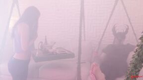BDSM fetish assfucking beautiful babe riding doms hard shaft
