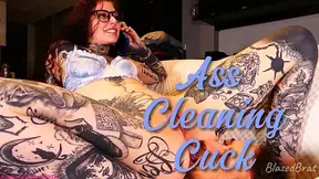 Ass Cleaning Cuck: Eating Ass While I Talk To A Real Man | Mistress Mercy Rage