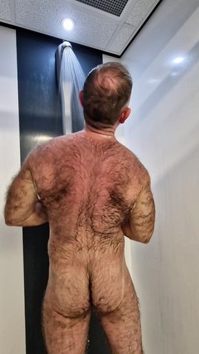 Hairy Jack Taking a Shower